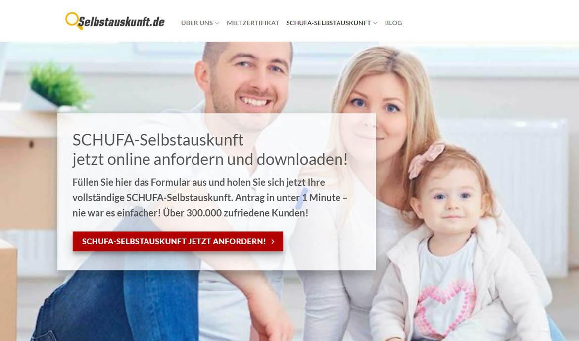 Behörden-Nepp: Screenshot selbstauskunft.de