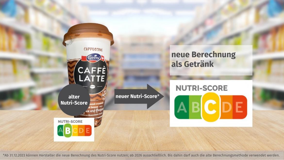 Nutri-Score: Emmi Caffe Latte Cappuccino (2023)