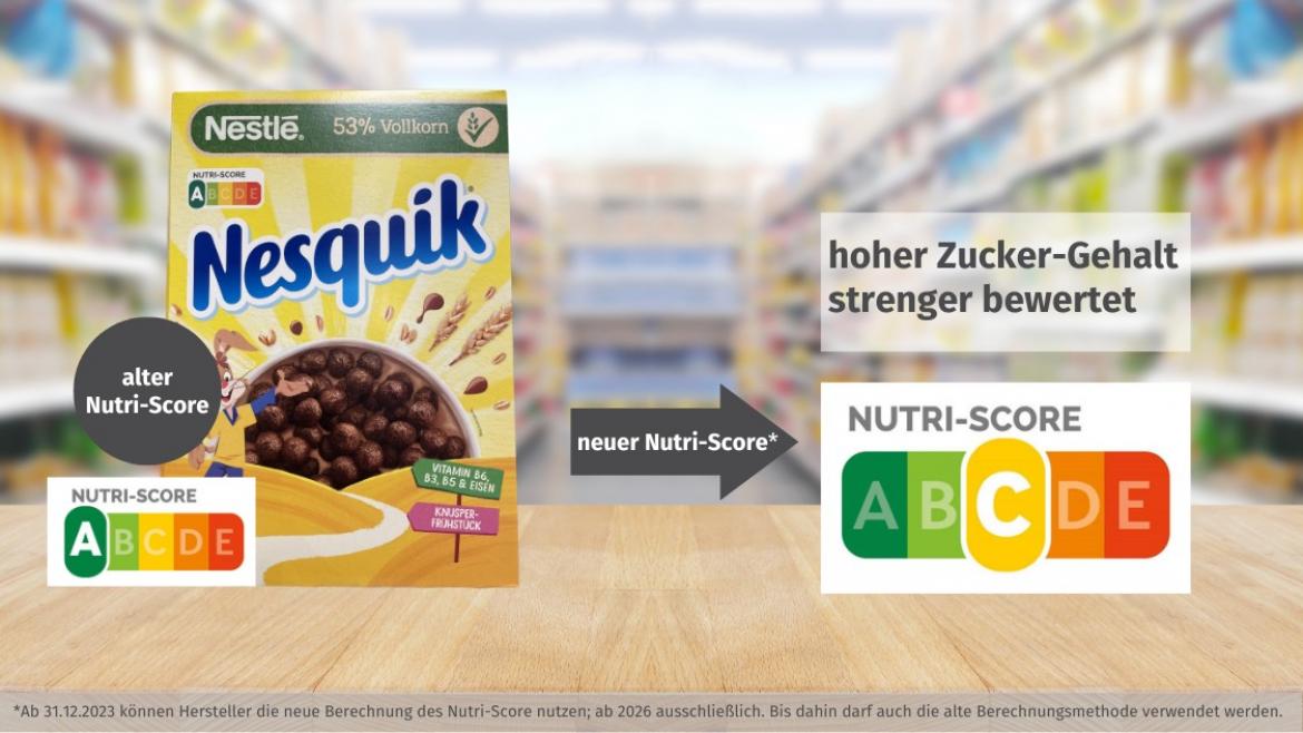 Nutri-Score: Nestlé Nesquik Knusper Frühstück (2023)