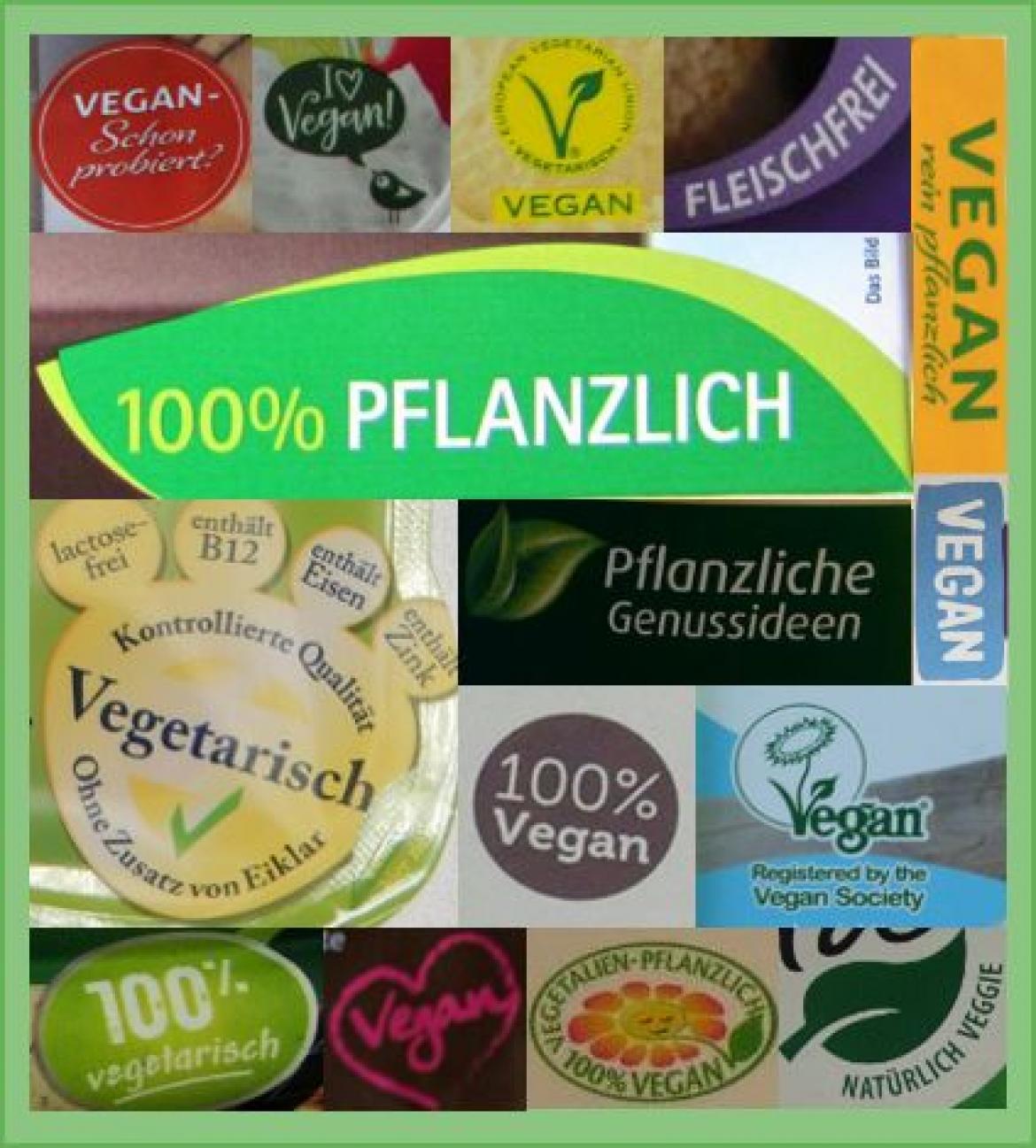 Label für vegetarisch-vegane Ersatzprodukte