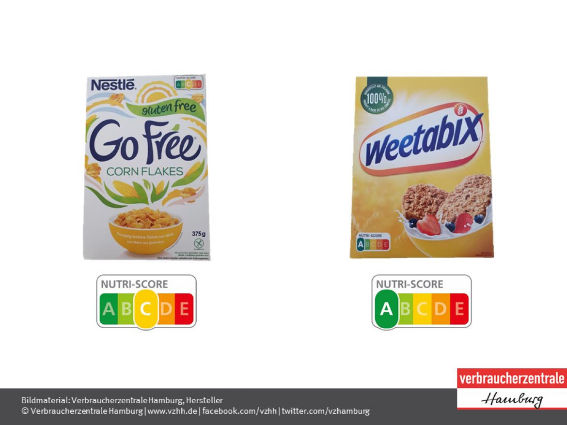 Nutri-Score: Produktbeispiel Cerealien