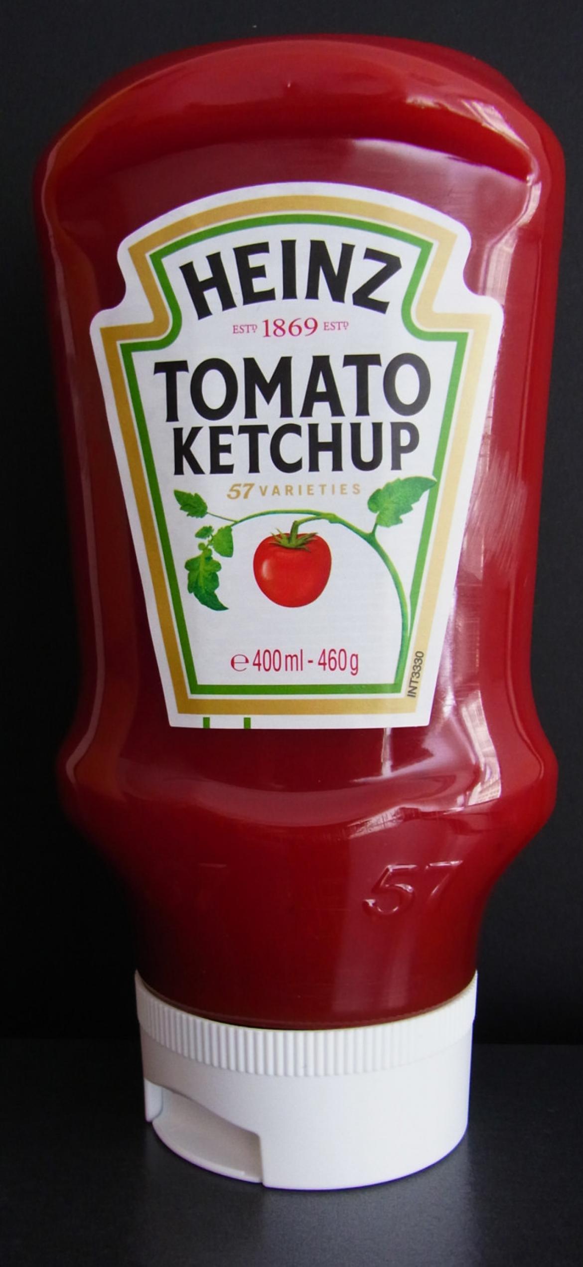Eine Flasche Heinz Tomaten Ketchup 