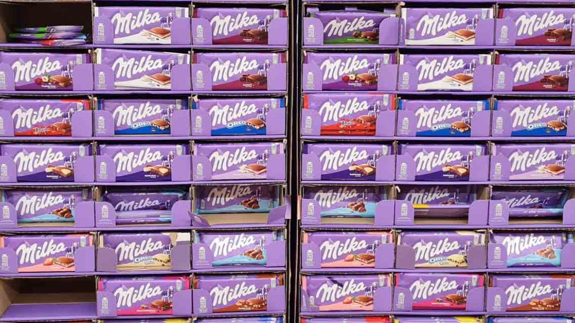 Mogelpackung: Milka Schokoladentafeln in Verkaufskartons (2025)