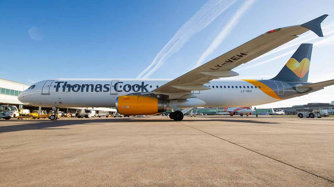 Pleite: Flugzeug von Thomas Cook bleibt am Boden