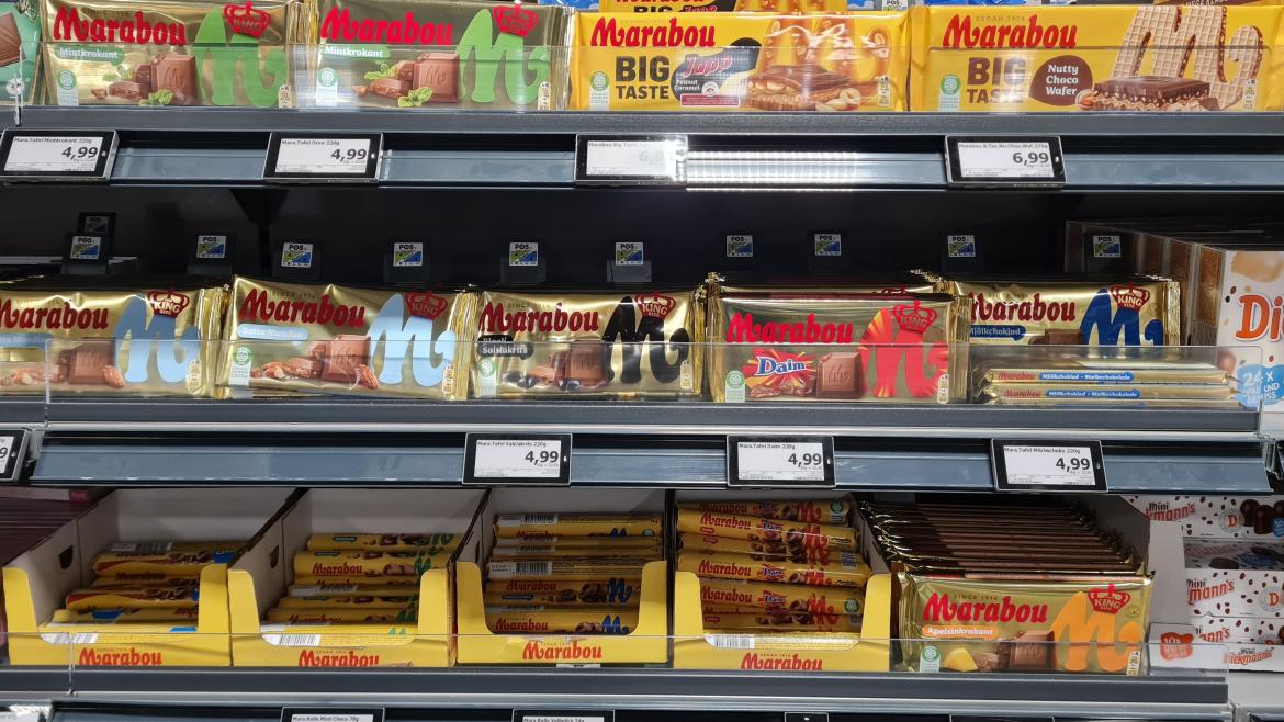 Marabou-Schokolade im Supermarkt