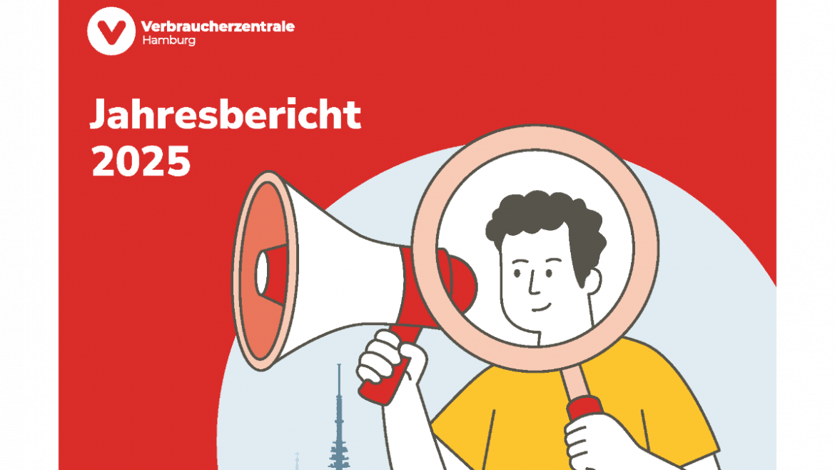Titelvorschau Jahresbericht Verbraucherzentrale Hamburg 2025