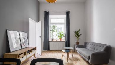 Wohnzimmer mit Heizkörper