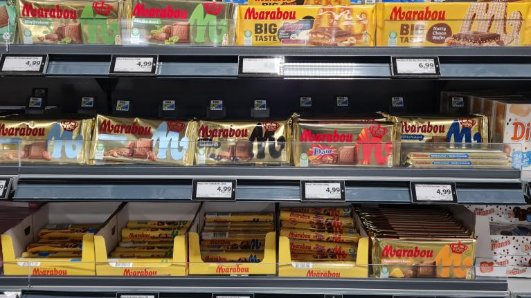 Marabou-Schokolade im Supermarkt