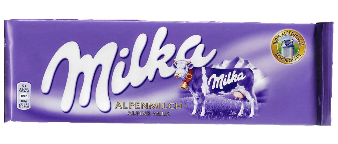 Mogelpackung: Milka Großtafel Alpenmilch