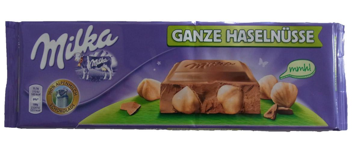 Mogelpackung: Milka Großtafel Ganze Haselnüsse