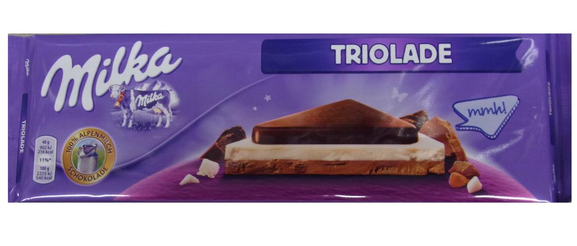 Mogelpackung: Milka Großtafel Ganze Haselnüsse Triolade