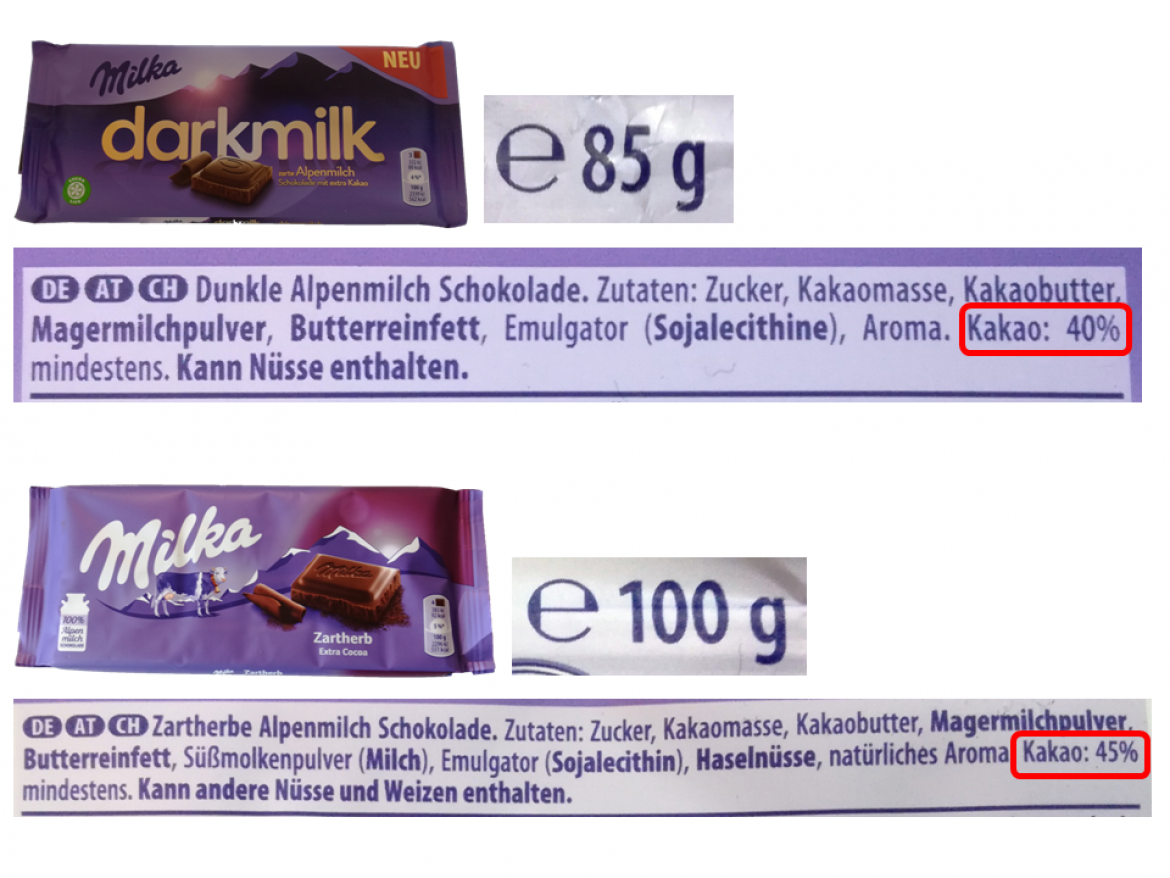 Darkmilk Achtung Neue Schrumpftafeln Von Milka