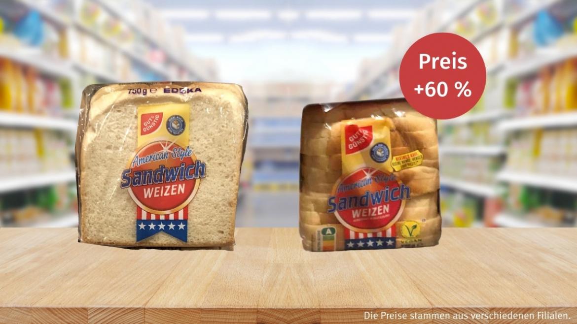 Lebensmittelrettung: Kleinpackung bei Edeka American Style Sandwich Weizen (2023)