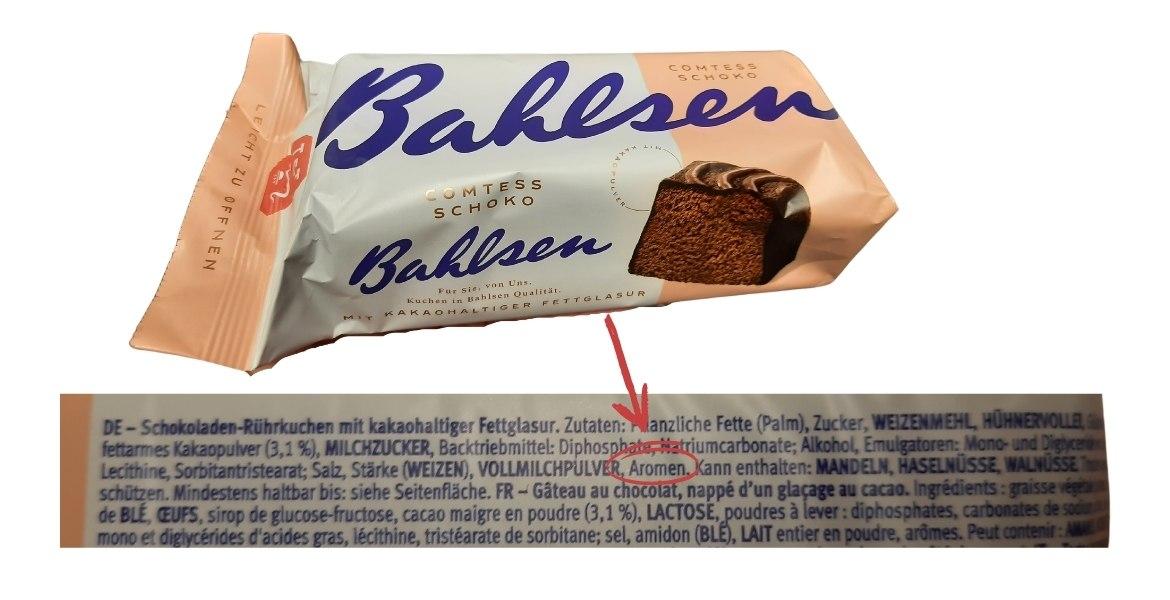 Lebensmittel mit Aroma: Bahlsen Kuchen Comtess Schoko (2021)