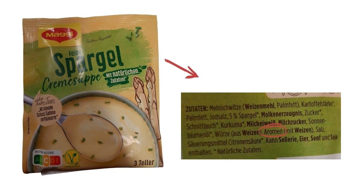 Lebensmittel mit Aroma: Maggi Spargelcremesuppe (2021)