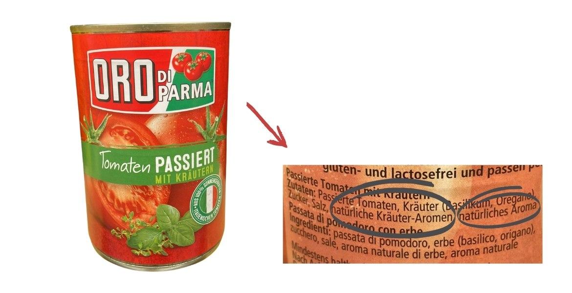 Lebensmittel mit Aroma: Oro di Parma Passierte Tomaten mit Kräutern (2021)