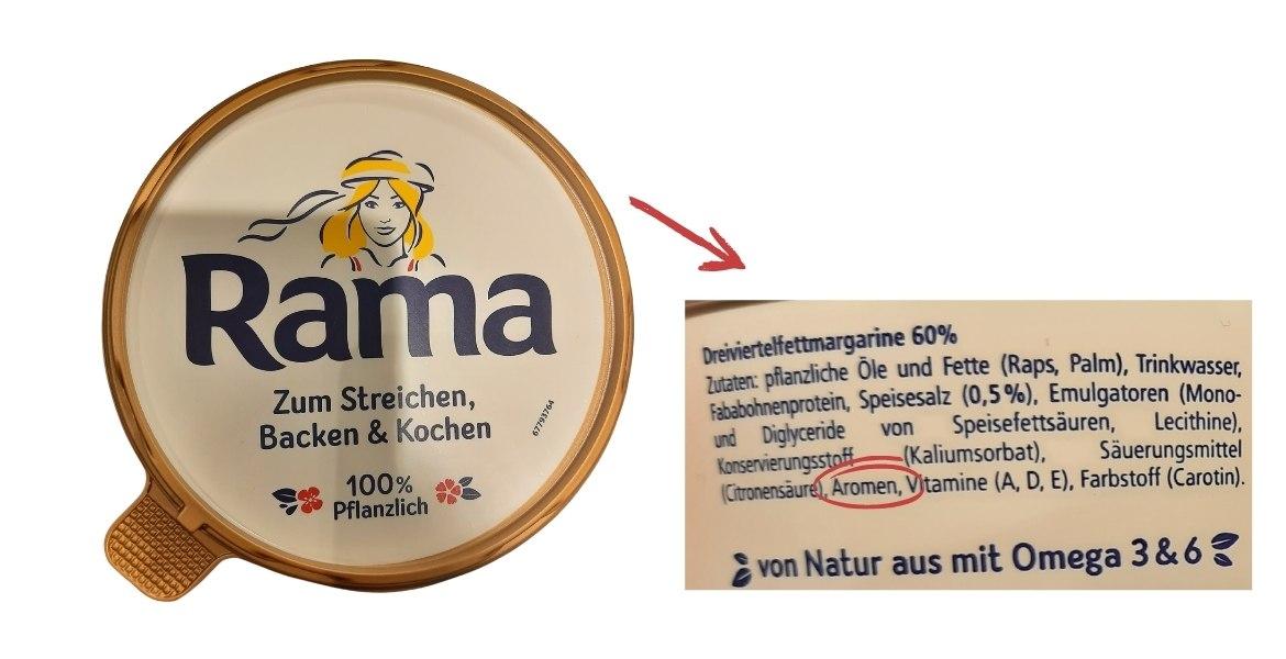 Lebensmittel mit Aroma: Upfield Rama Margarine (2021)