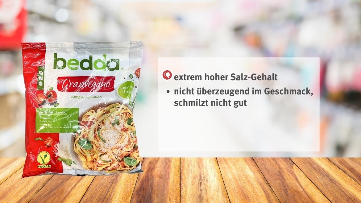 Veganer Käse: Bedda GranVegano gerieben im Marktcheck (2023)