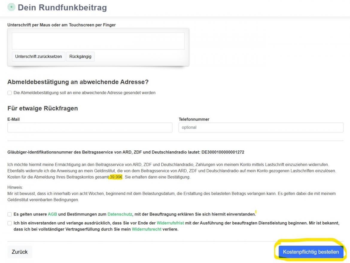 Behörden-Nepp: Screenshot dein-rundfunkbeitrag.de (2025)