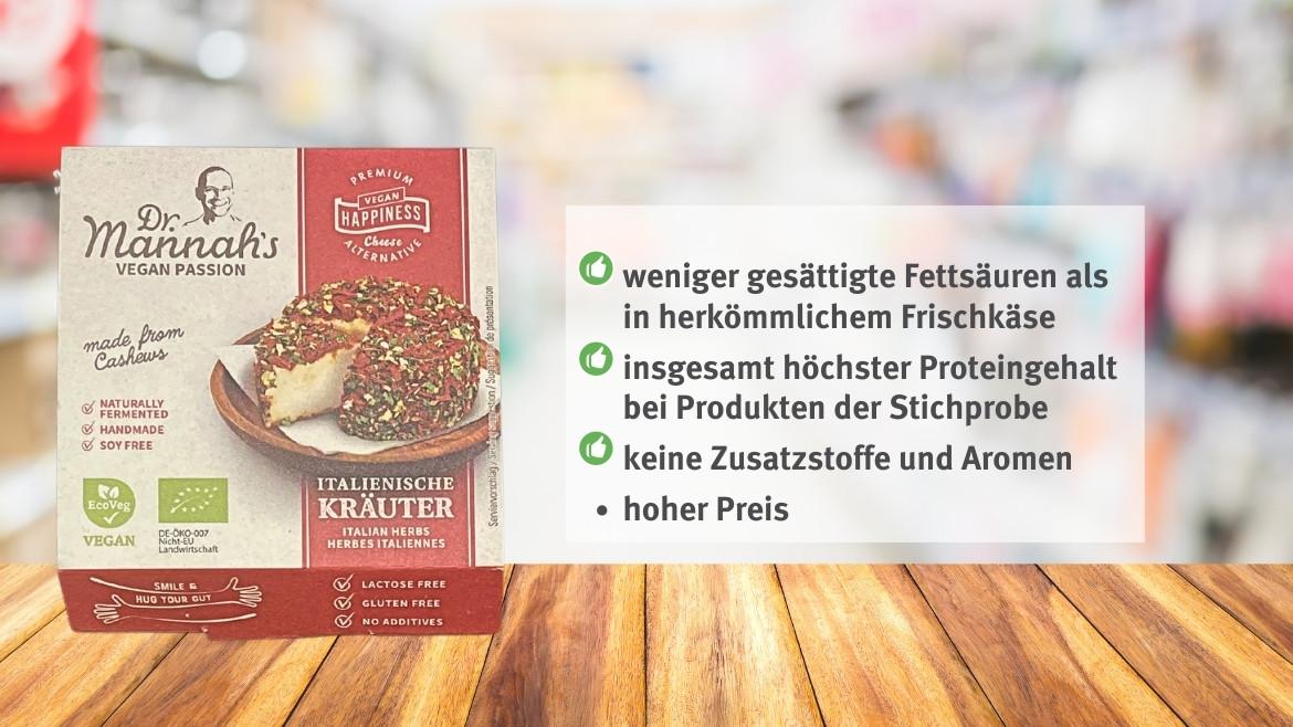 Veganer Käse: Dr. Mannah’s Italienische Kräuter im Marktcheck (2023)