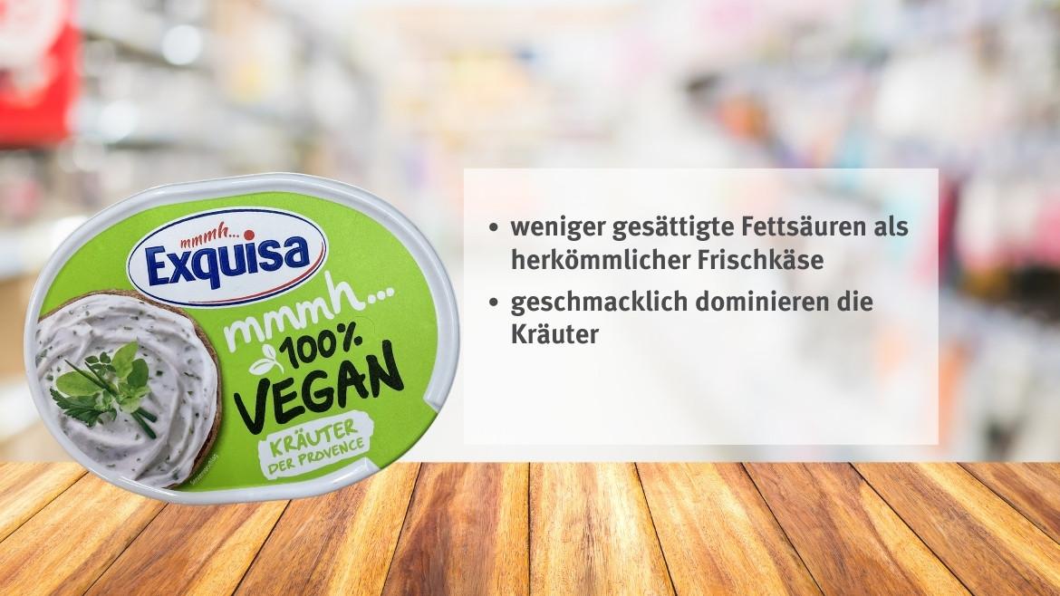 Veganer Käse: Exquisa Aufstrich Kräuter der Provence im Marktcheck (2023)