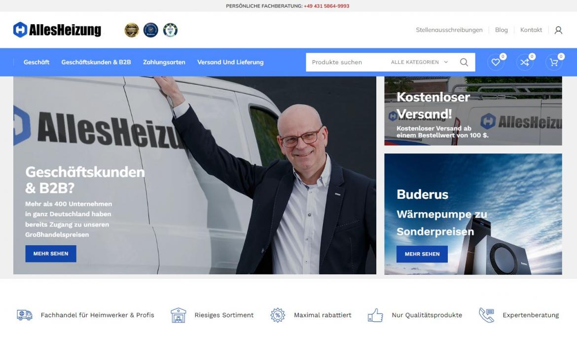 Fake-Shop: allesheizung.de (2023)