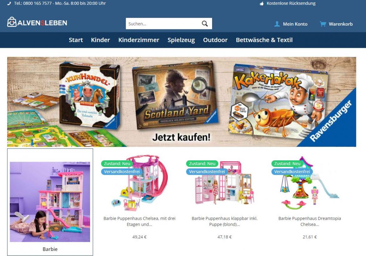 Fake-Shop: alvensleben.net (2022)
