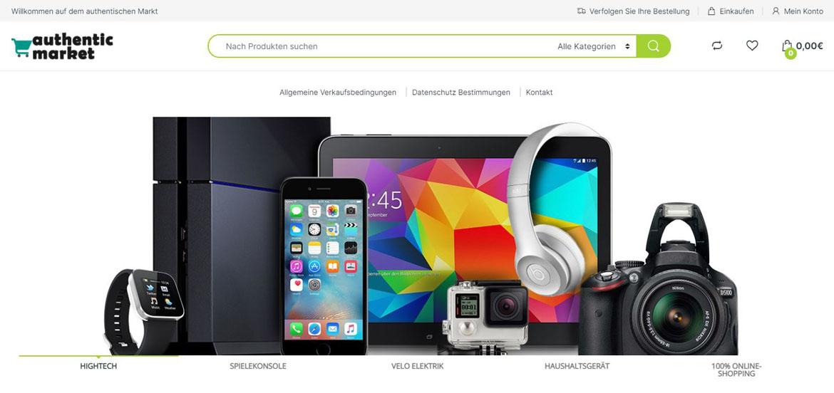 Fake-Shop: authentic-market.com (2021)