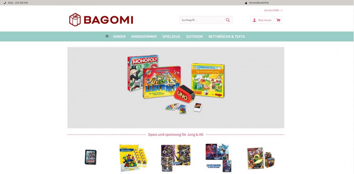 Fake-Shop: bagomi-versand.net (2022)