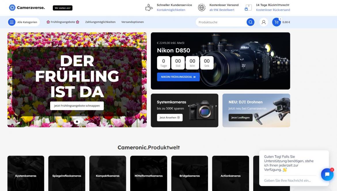 Fake-Shop: cameraverse.de (2023)