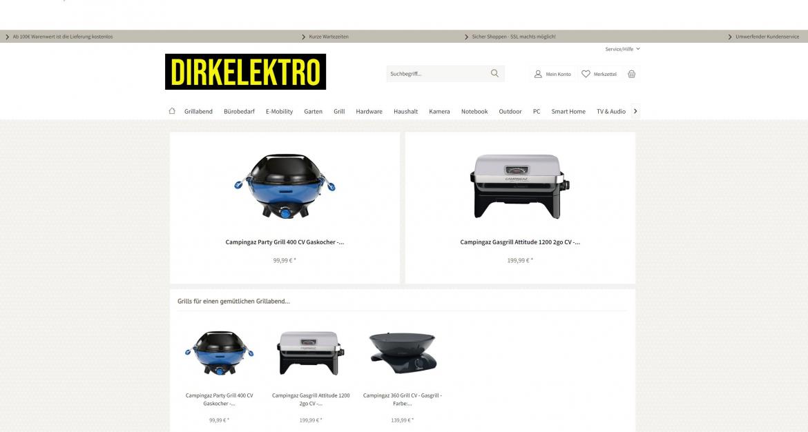 Fake-Shop: dirkelektro.com (2022)
