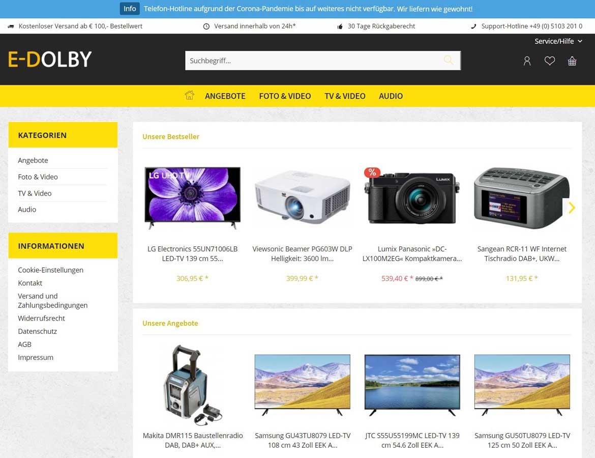 Fake-Shop: e-dolby.de (2021)