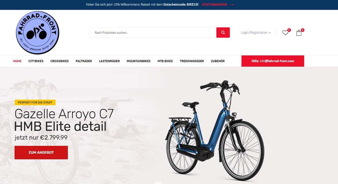 Fake-Shop: Fahrrad-front.com (2021)