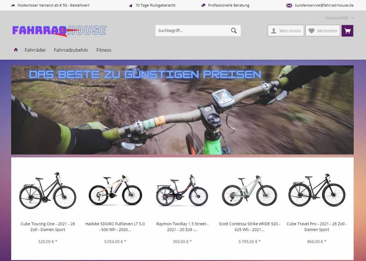 Fake-Shop: fahrrad-house.de (2021)