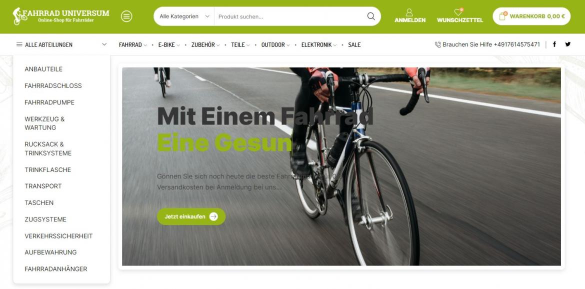 Fake-Shop: fahrraduniversum.de (2023)