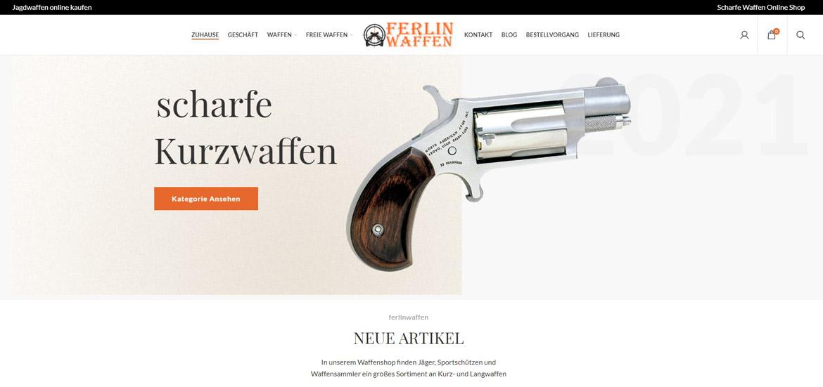 Fake-Shop: ferlinwaffen.com (2021)
