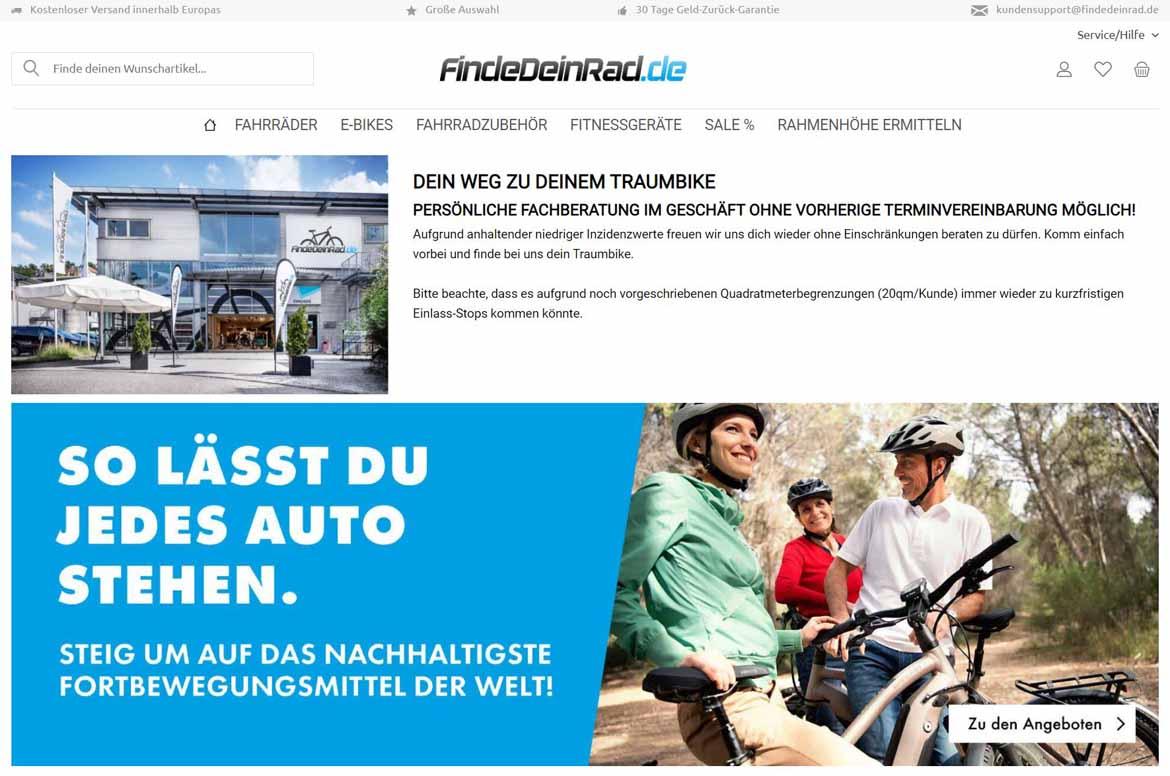 Fake-Shop: findedeinrad.de (2021)