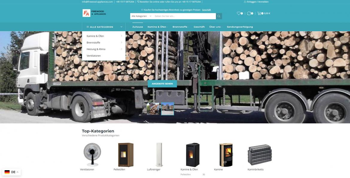 Fake-Shop: firewood-appliances.com (2023)
