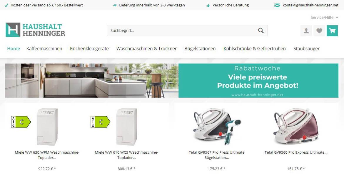 Fake-Shop: haushalt-henninger.net (2021)