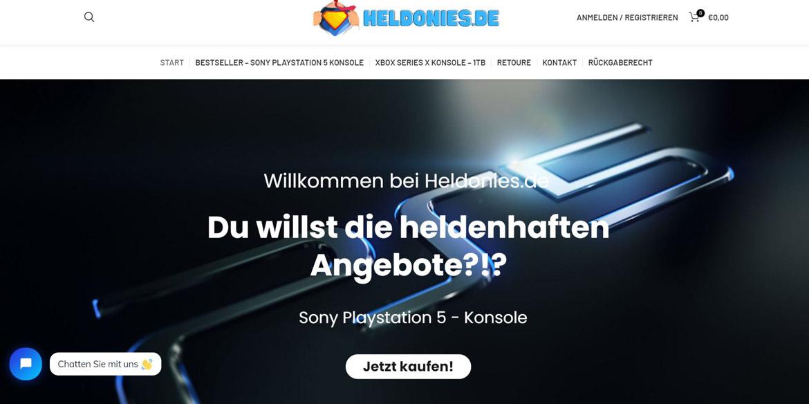 Fake-Shop: heldonies.de (2021)