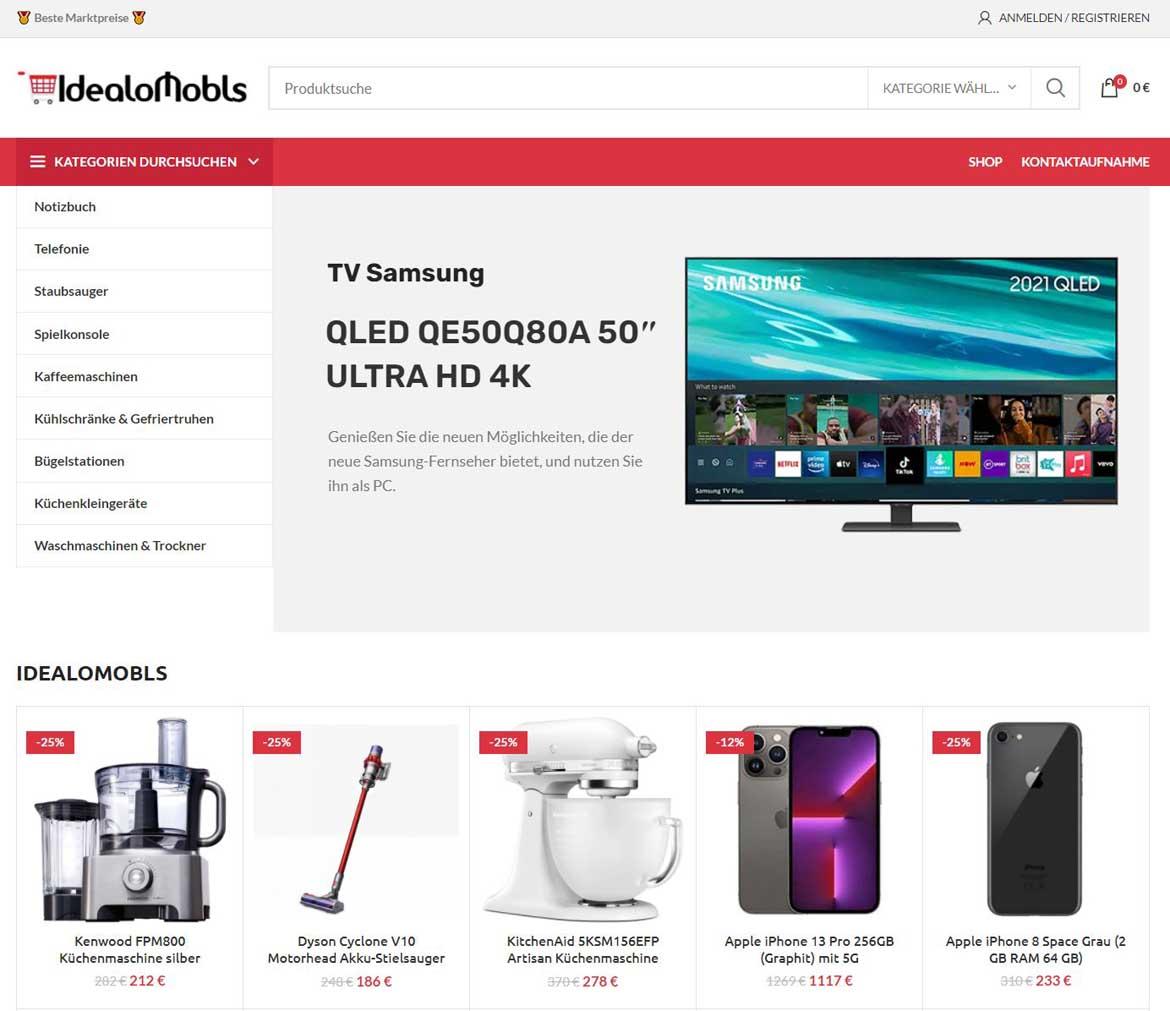 Fake-Shop: idealomobls.com (2021)