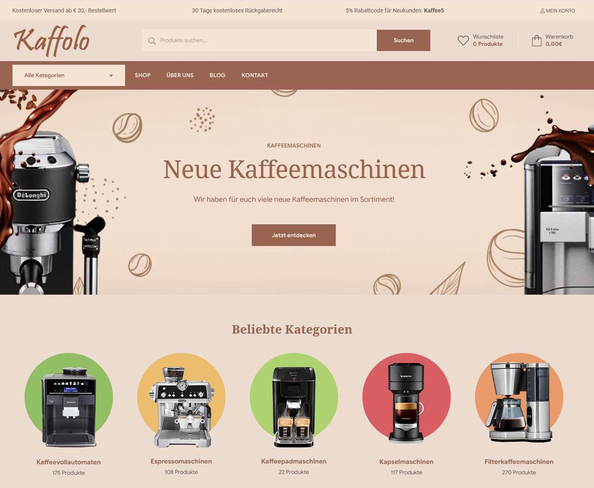 Fake-Shop: kaffolo.de (2021)