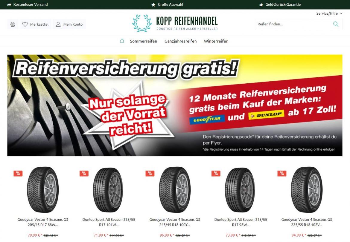 Fake-Shop: kopp-reifenhandel.shop (2023)