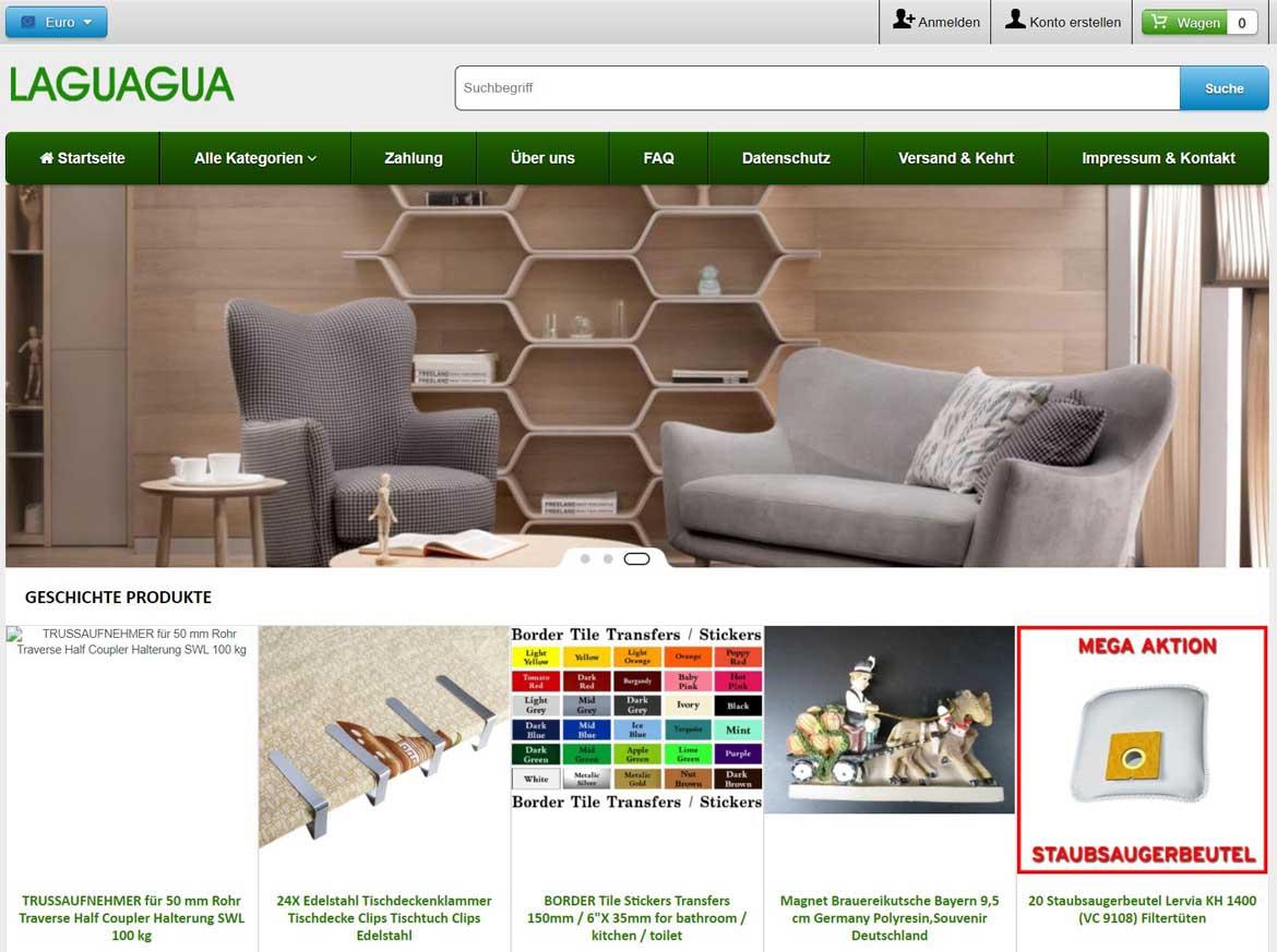 Fake-Shop: laguaguac.com (2021)