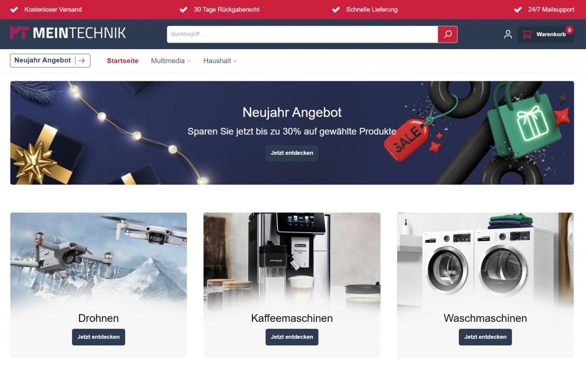 Fake-Shop: meintechnik.de (2023)