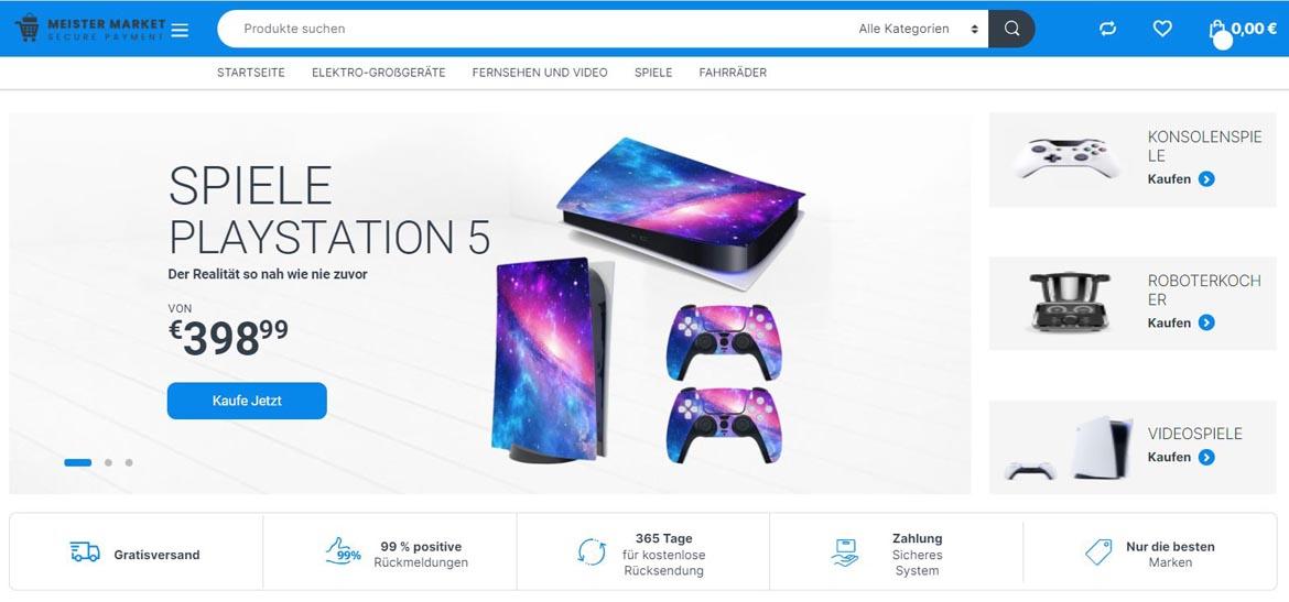 Fake-Shop: meistermarket.com (2022)
