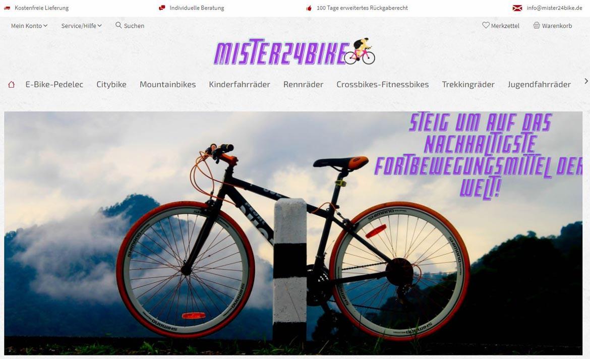 Fake-Shop: mister24bike.de (2021)