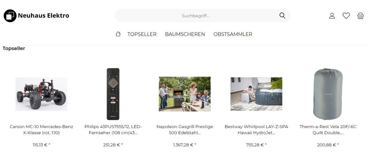 Fake-Shop: neuhaus-elektro.com (2021)