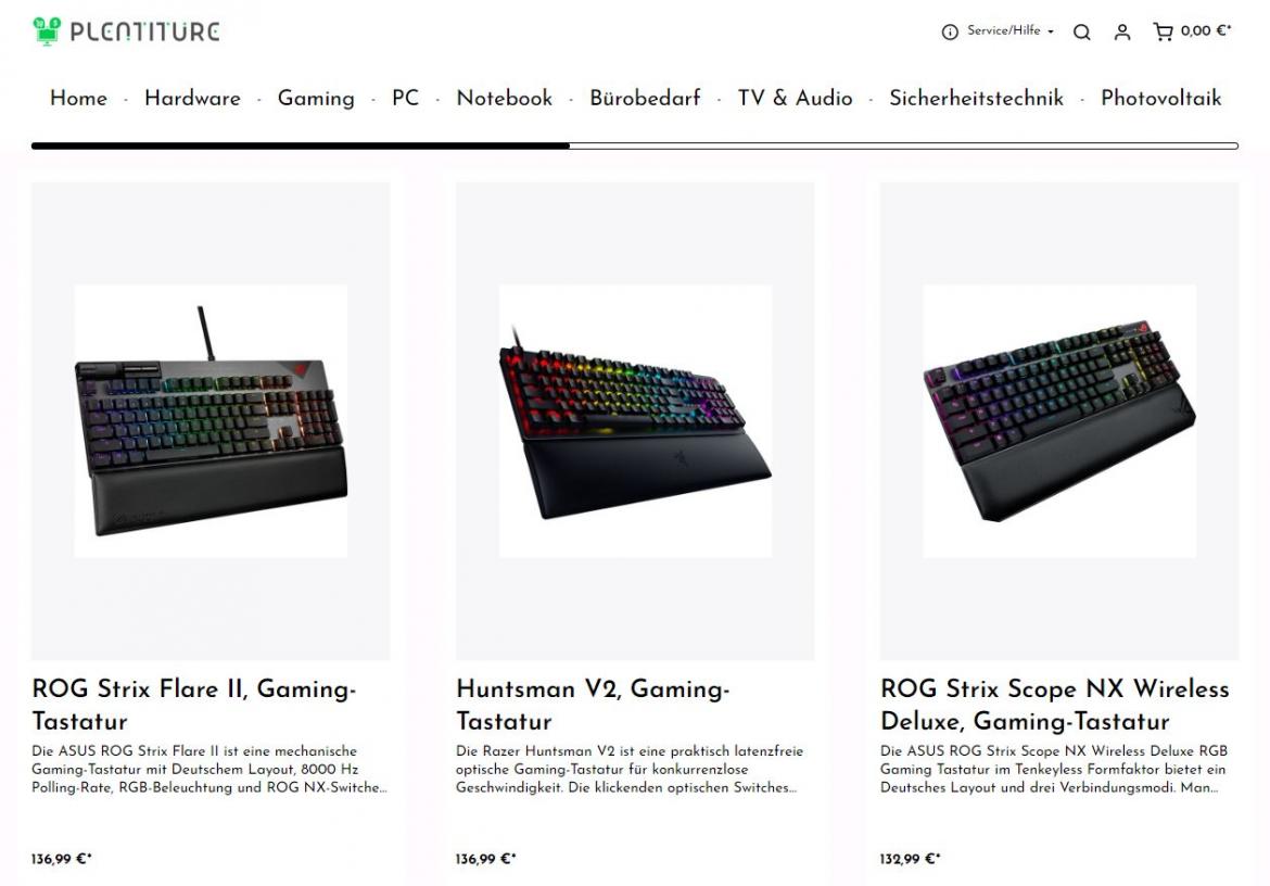 Fake-Shop: plentiture.de (2023)