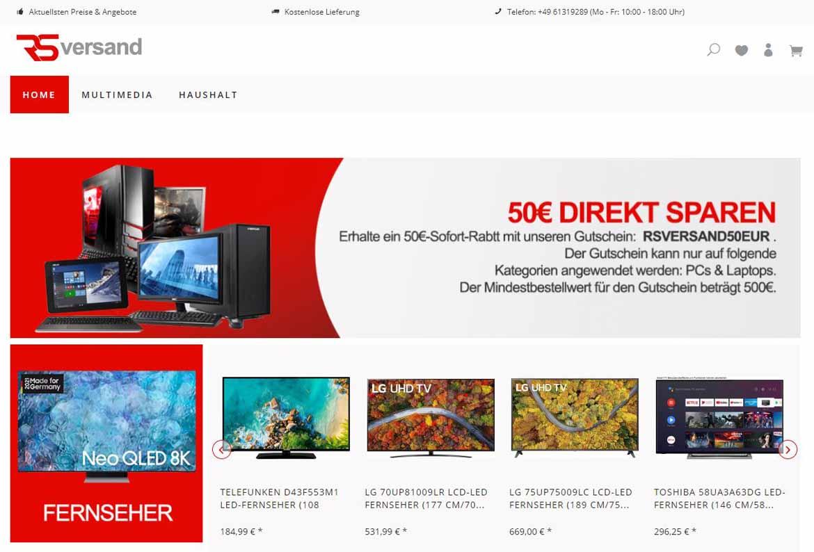 Fake-Shop: rsversand.com (2021)